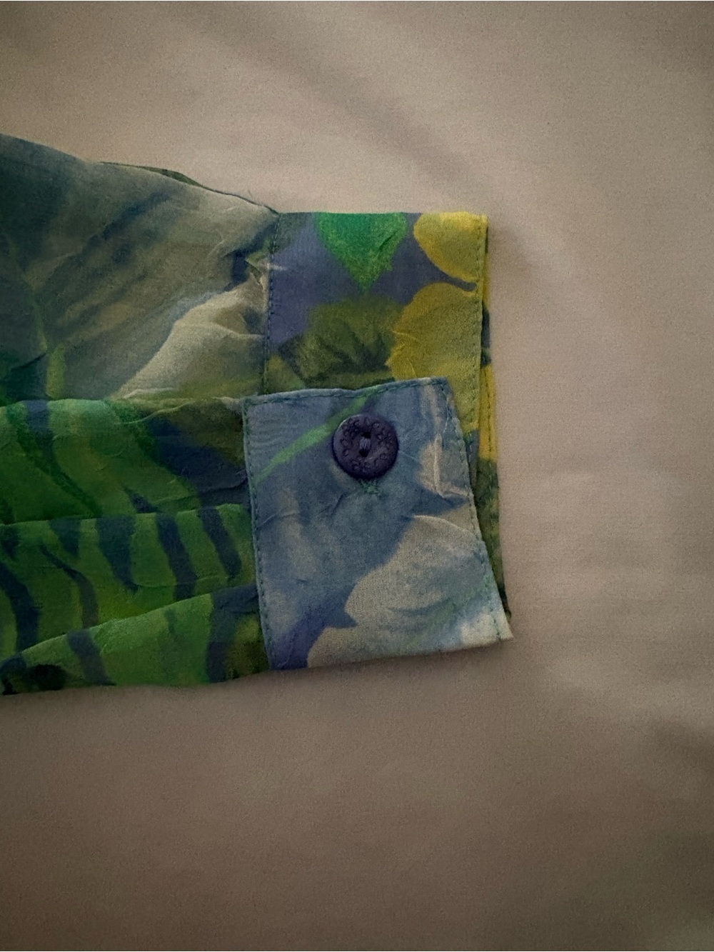 Draper's & Damon's Sheer Tropical Print Blouse with Matching Shell - Picture 8 of 8